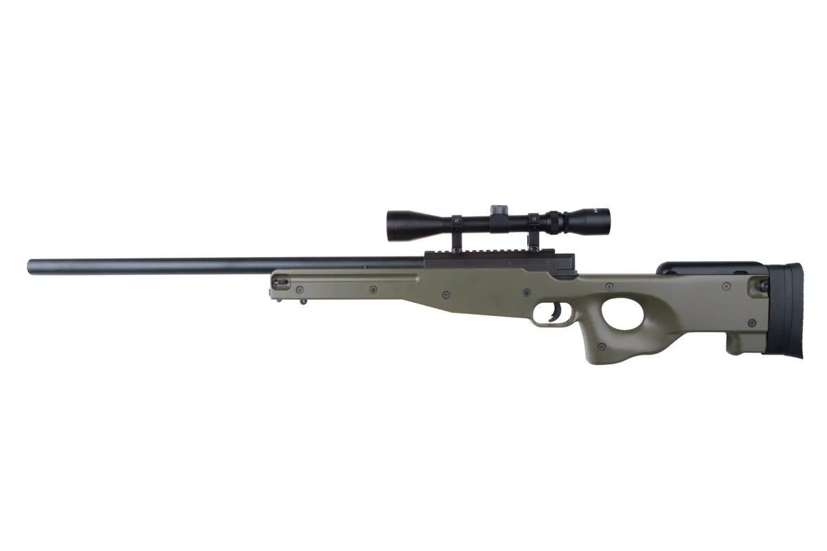 WELL MB01 ASG sniper rifle with scope Olive