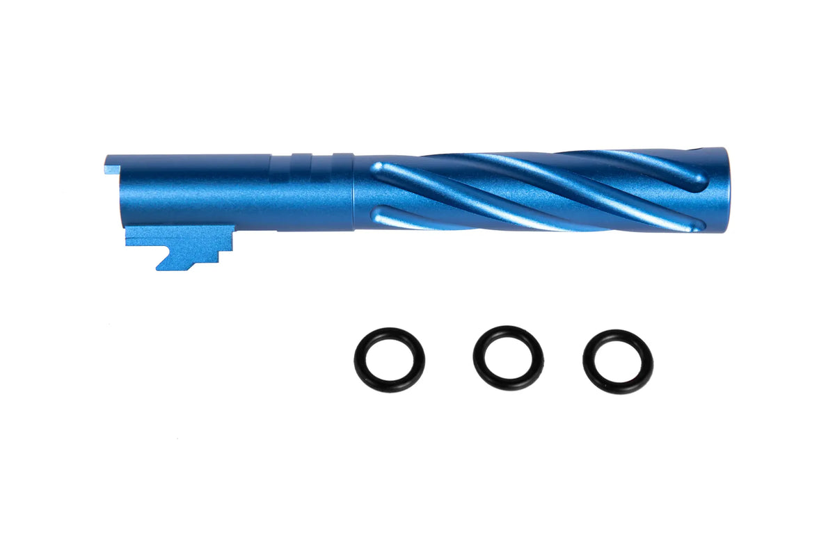 Aluminum outer barrel LA Capa Customs TORNADO for TM Hi-Capa 5.1 replica Blue
