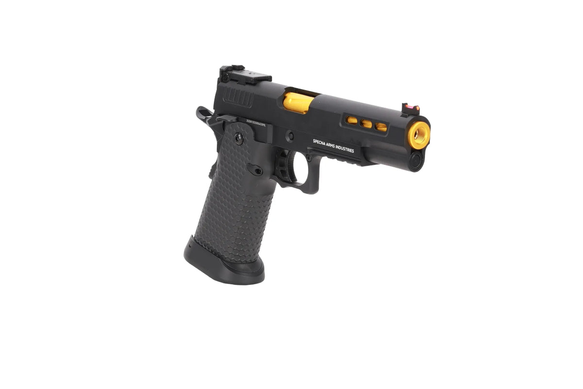 Specna Arms Hi-Capa SA-VGP06 VAPOR GBB Pistol - Black and Gold