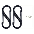 Nite Ize - Carabiner S-Biner #1 - 2 pieces - Black - SB1-2PK-01
