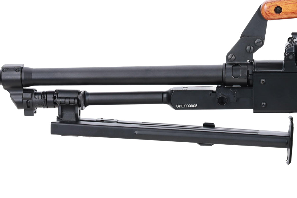 Specna Arms x A&K SA-PKM EDGE™ airsoft machine gun with wooden components