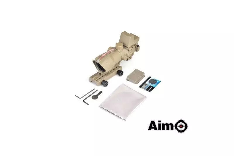 4X32C ACOG (Fibre Optics Illumination + RMR Sight) Replica - Tan