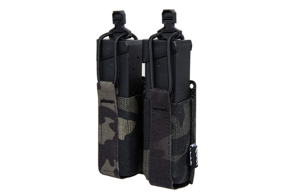 Primal Gear Multicam Black flexible double pistol pouch