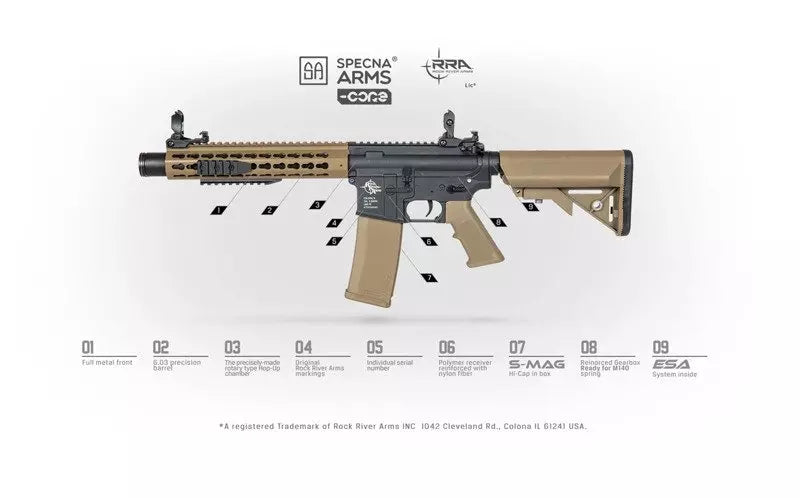 SA-C09 CORE™ airsoft rifle - Full-Tan