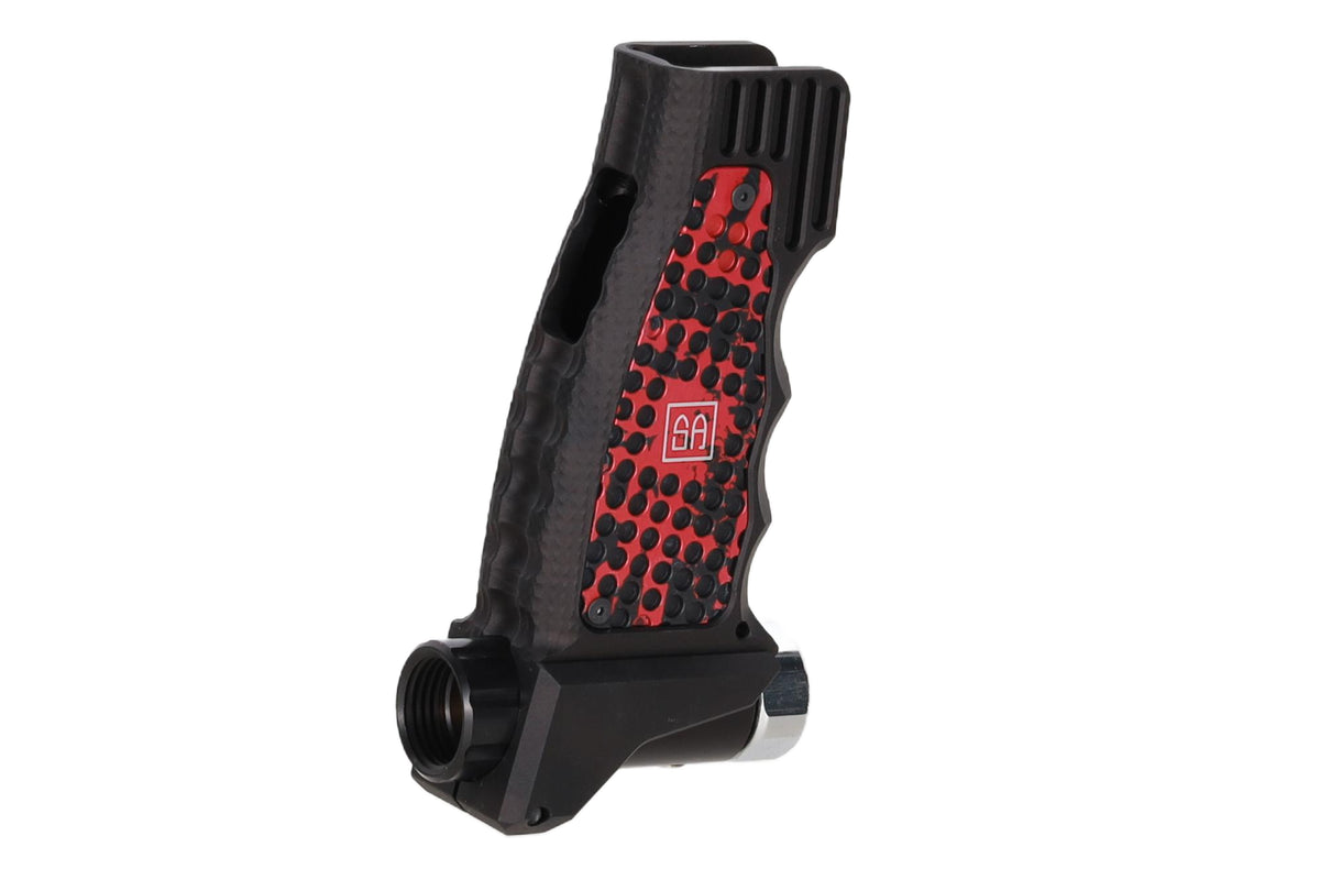 Specna Arms x Mancraft MSG Speedsoft Grip pistol grip with MMR regulator black-red