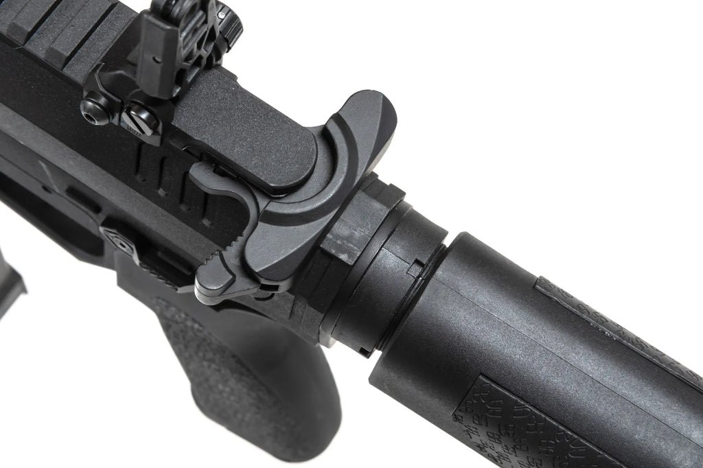 airsoft Specna Arms SA-FX02 FLEX™ HAL ETU machine gun Black with orange discharge device