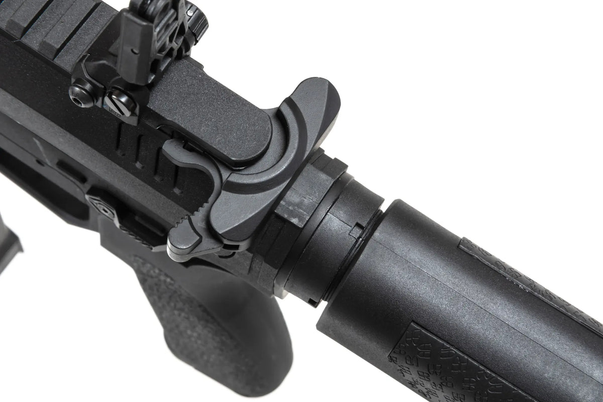 airsoft Specna Arms SA-FX02 FLEX™ HAL ETU machine gun Black with orange discharge device