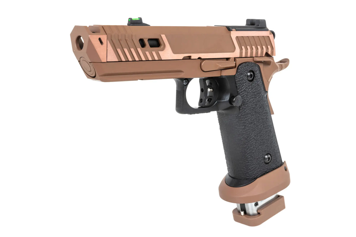 airsoft SRC Sahara Viper DUAL POWER pistol with CO2 magazine Flat Dark Earth
