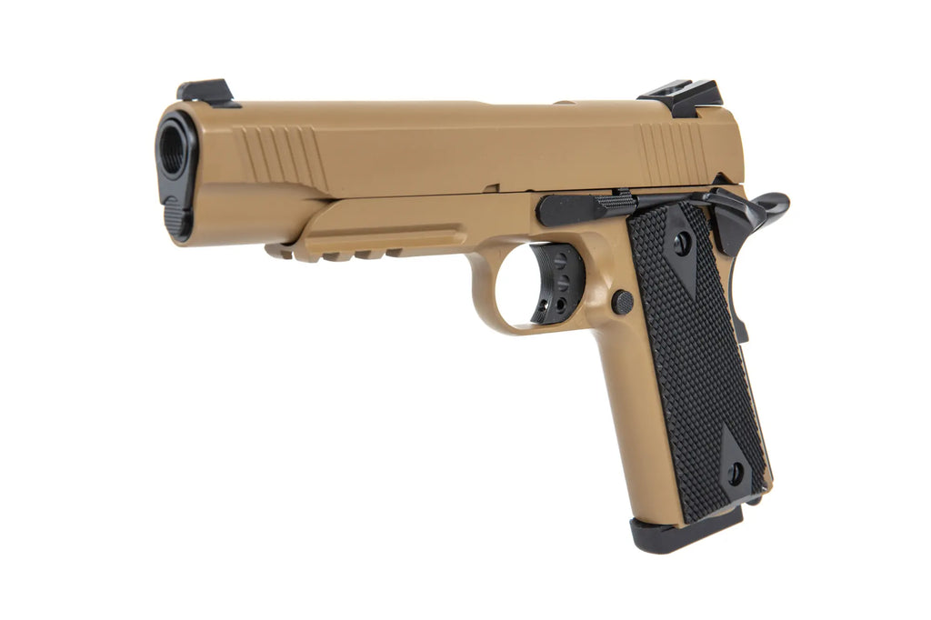 Replica of the Double Bell M1911 302 Tan pistol