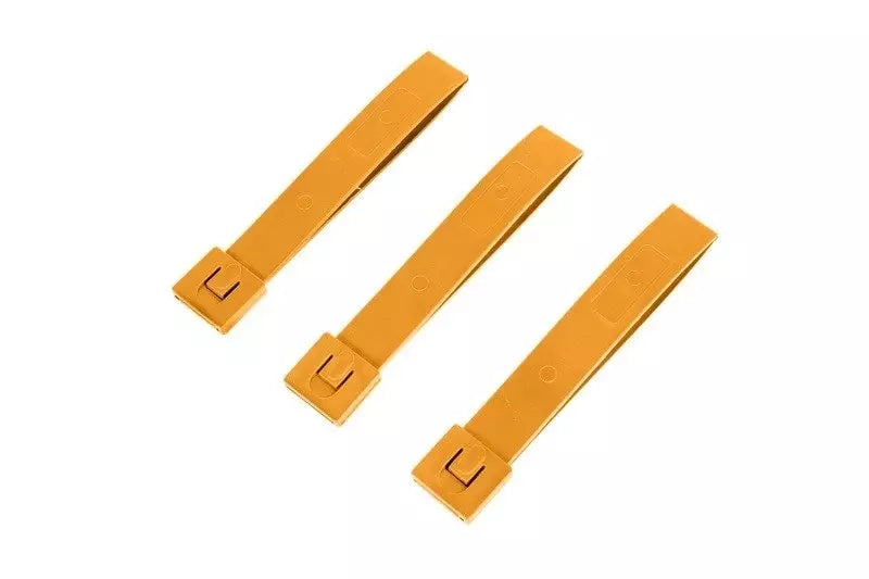 Set of Three 5 Polymer Buckles - Orange