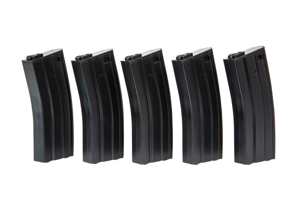 5pcs set - 30rd real-cap magazine for M4/M16 - black