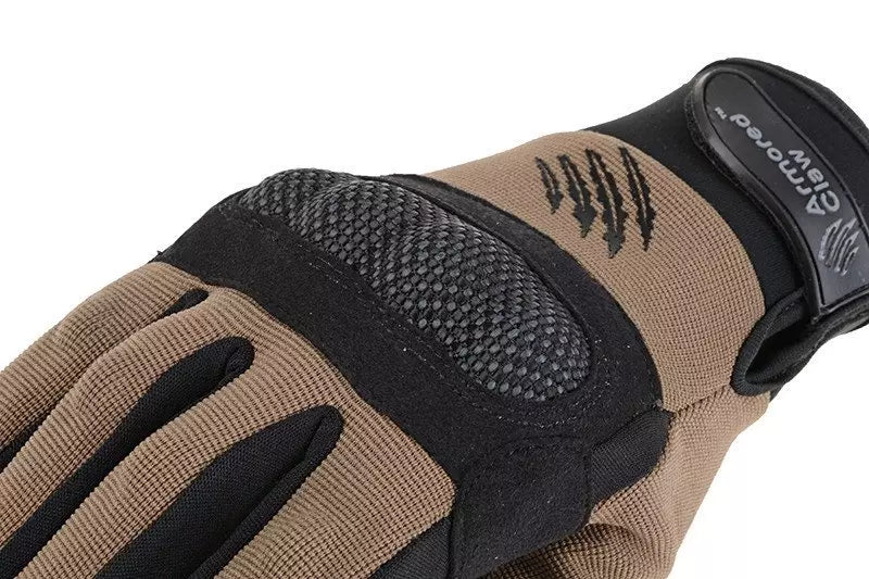 Armored Claw Shield tactical gloves - half tan