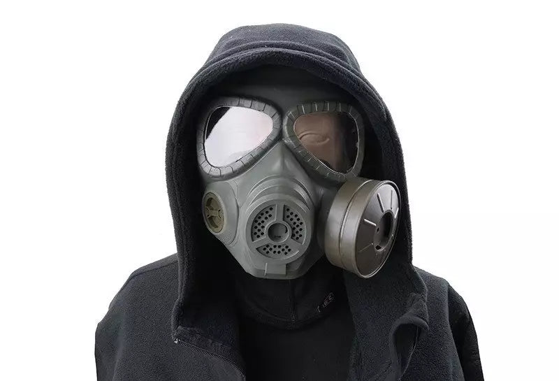 Sweat prevent mist fan mask - olive drab
