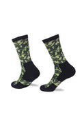 Na Giean BOULDER WAY MEDIUM CREW socks BWCM5002 HIGH SUMMER M (41-43) Black-Green