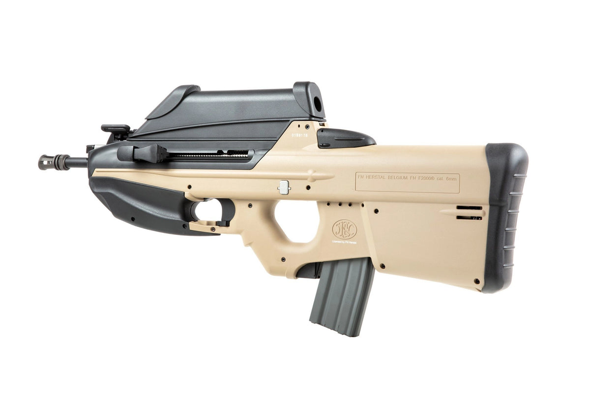 FN F2000 ETU Assault Rifle Replica with Scope – Tan
