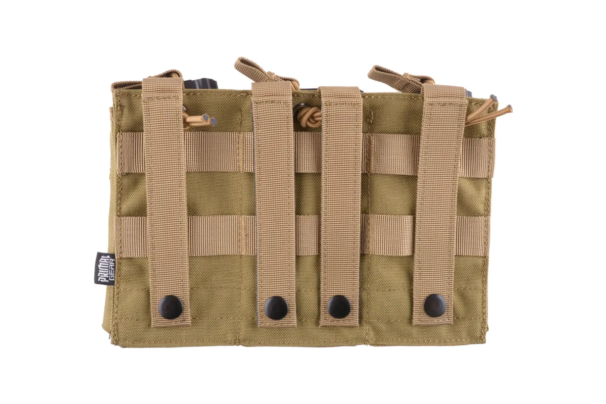 Triple Open I Pouch for AK/M4/G36 Magazines - Tan