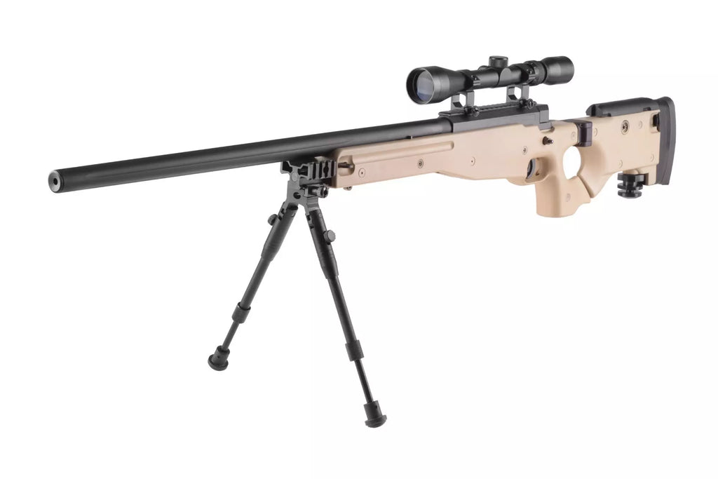 MB08A sniper rifle replica - with scope and bipod - tan