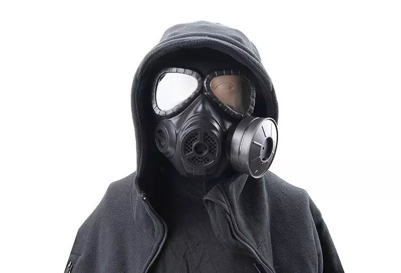Sweat prevent mist fan mask - black