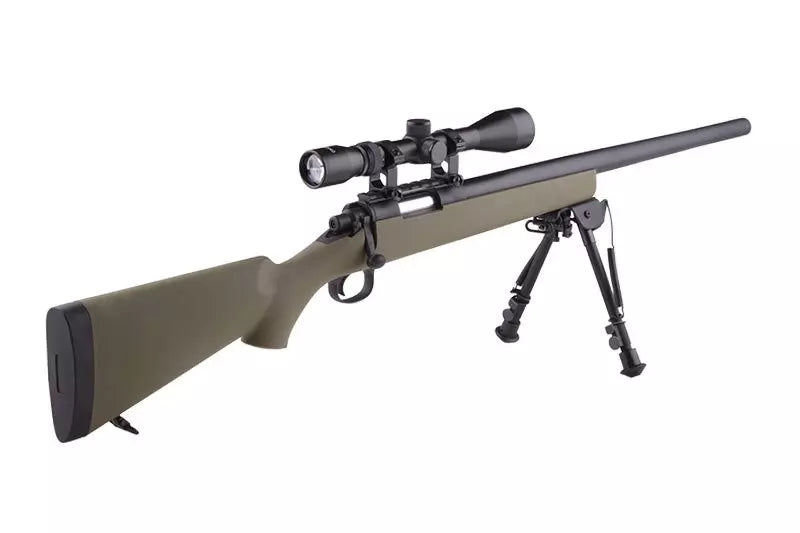 SW-10 Sniper Rifle Replica (with scope and bipod) - tan