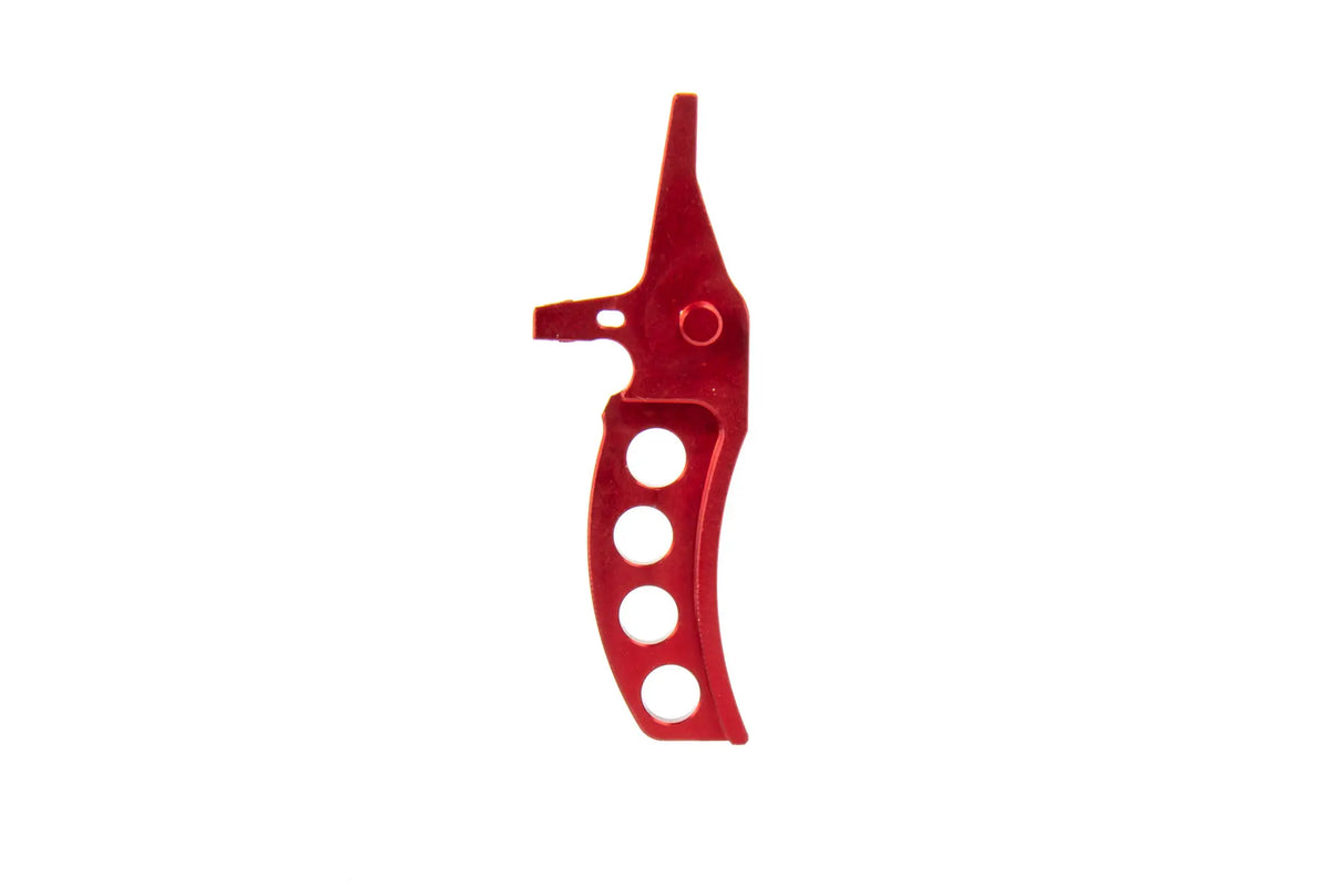 Aluminum CNC Jefftron Curved Trigger Red