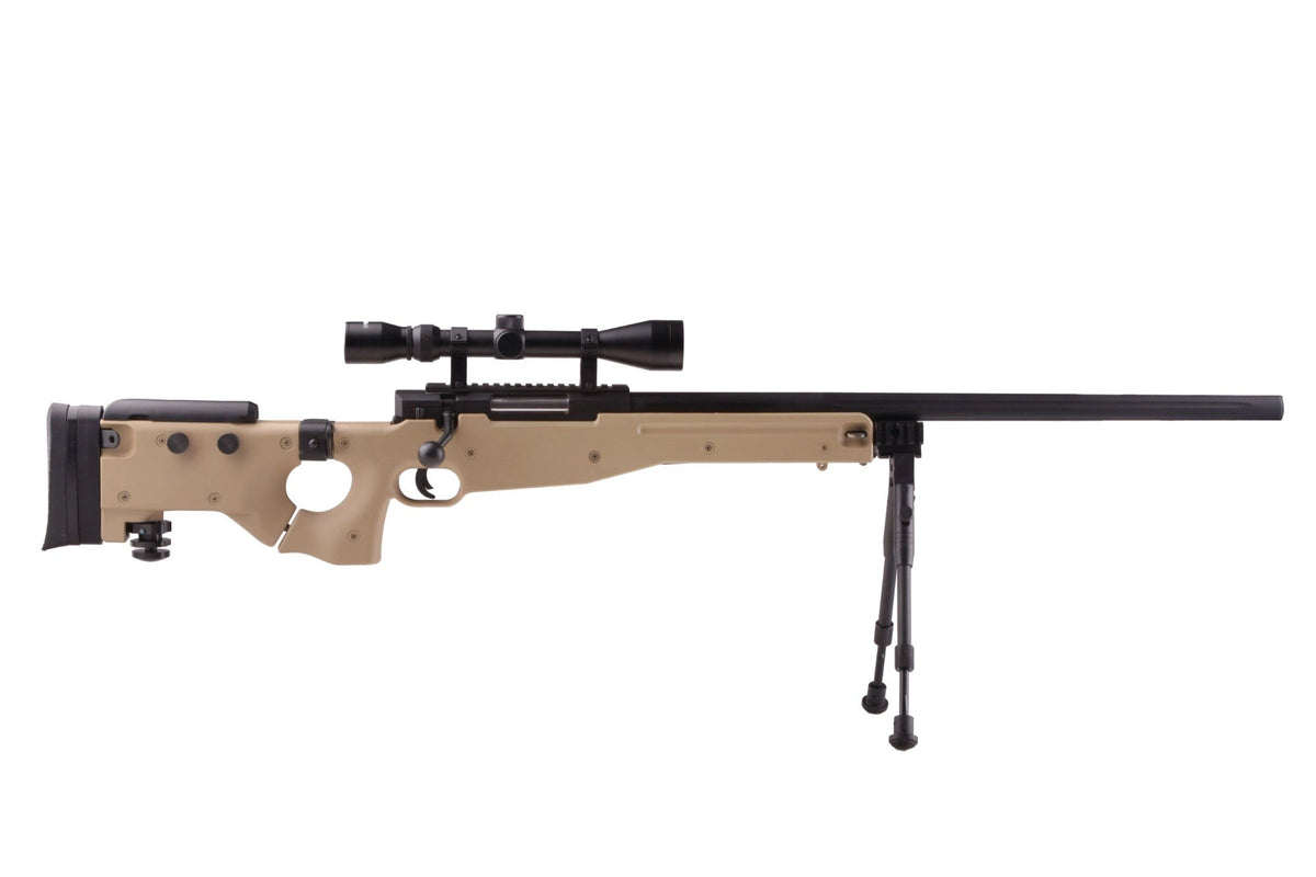 MB08A sniper rifle replica - with scope and bipod - tan