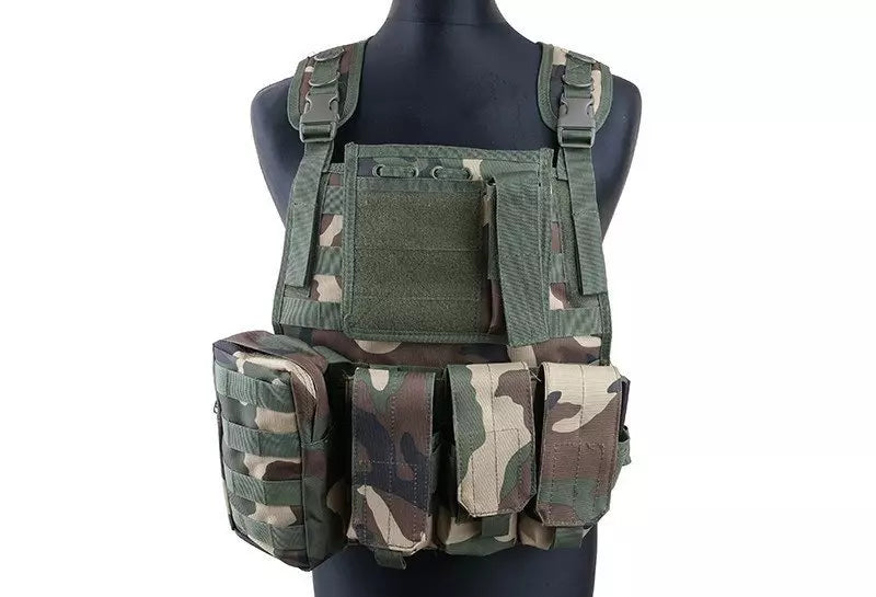 MBSS Plate Carrier type Tactical Vest –US Woodland