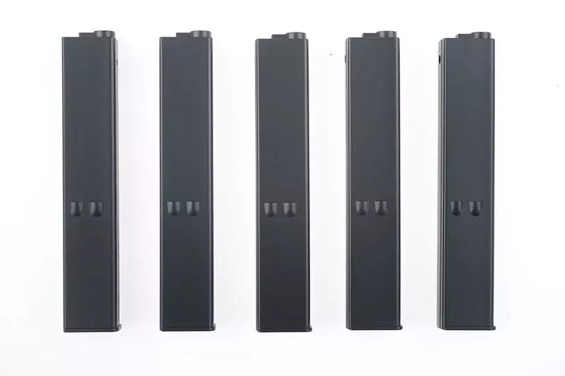 Set of Five 9mm Magazines for AR-15 Replicas - Black