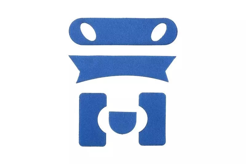 Set of Hook and Loop Fasteners for PJ Helmets - Blue