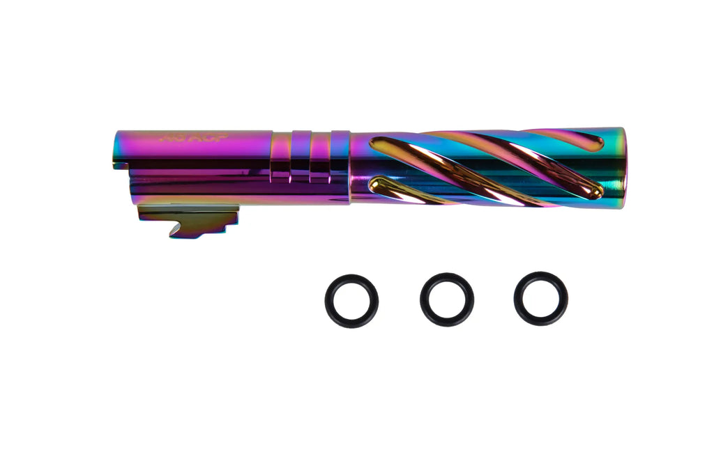 Aluminium outer barrel LA Capa Customs TORNADO for TM Hi-Capa 4.3 Rainbow replicas