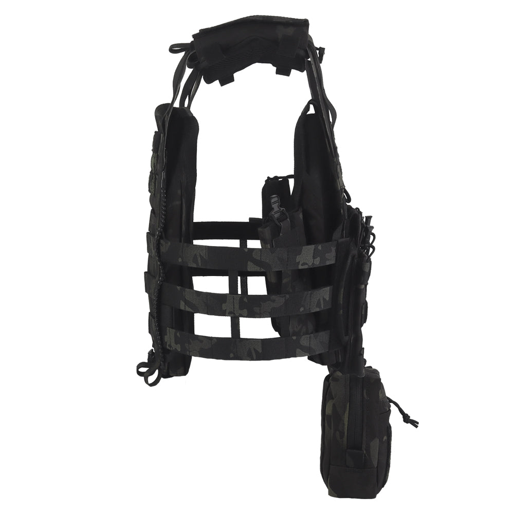 Plate Carrier Vest Wosport VE-106 Multicam Black