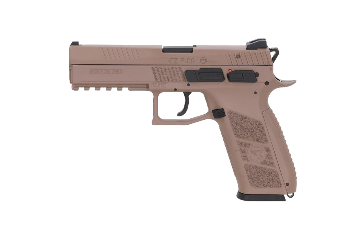 CZ P-09 GBB Pistol (Full polymer) – Tan