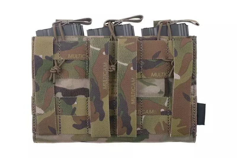 Triple Open Top Pouch for M4/M16 + Pistol Magazines - Multicam