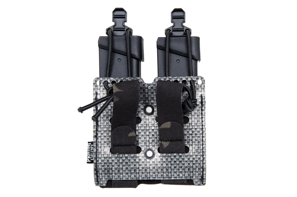Primal Gear Multicam Black flexible double pistol pouch
