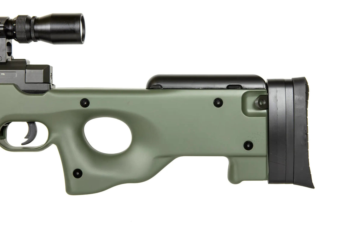 Warrior I  sniper rifle replica (with scope and bipod) - olive