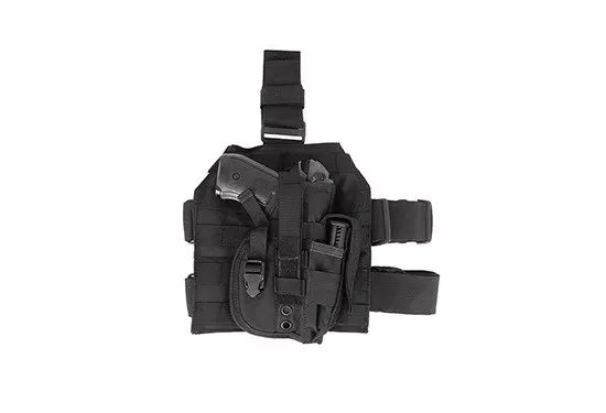 Leg panel with universal holster - black
