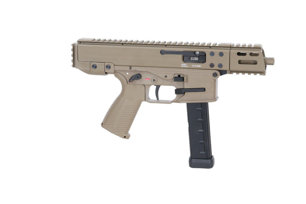 Lambda Defence x B&amp;T GHM9 Gen.2 Tan airsoft machine gun