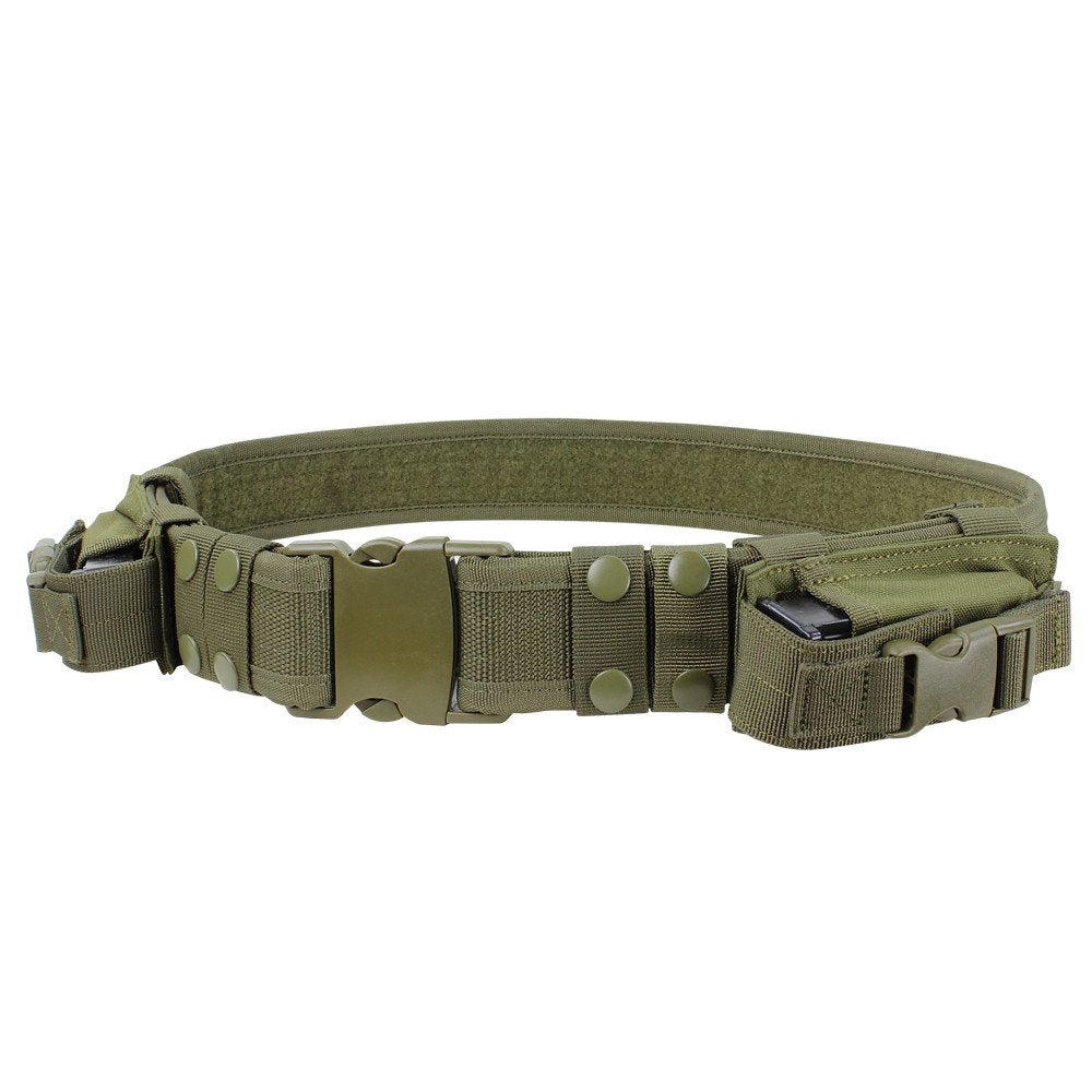 Condor - Tactical Belt with Pistol Magazine Pouches - OD Green - TB-001