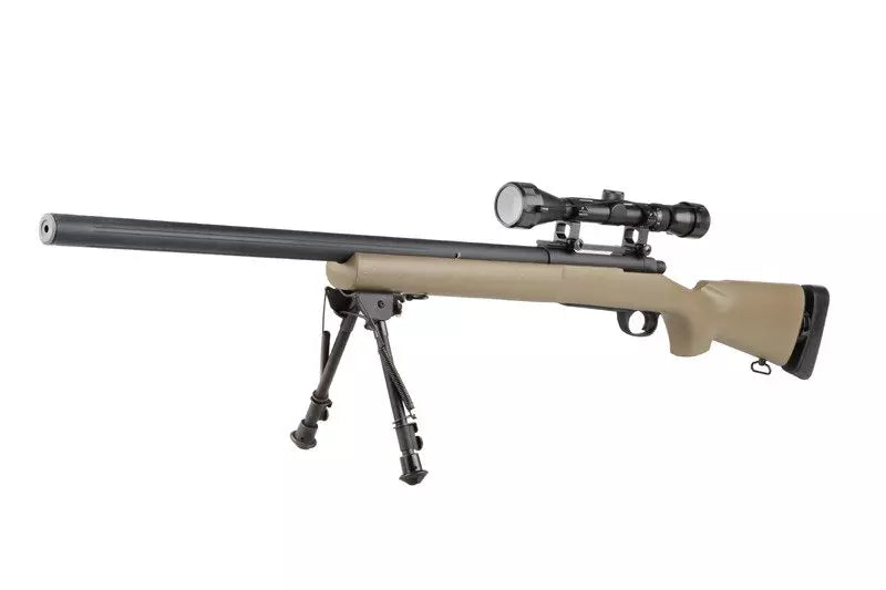 SW-04J Army sniper rifle replica (with scope and bipod) - tan