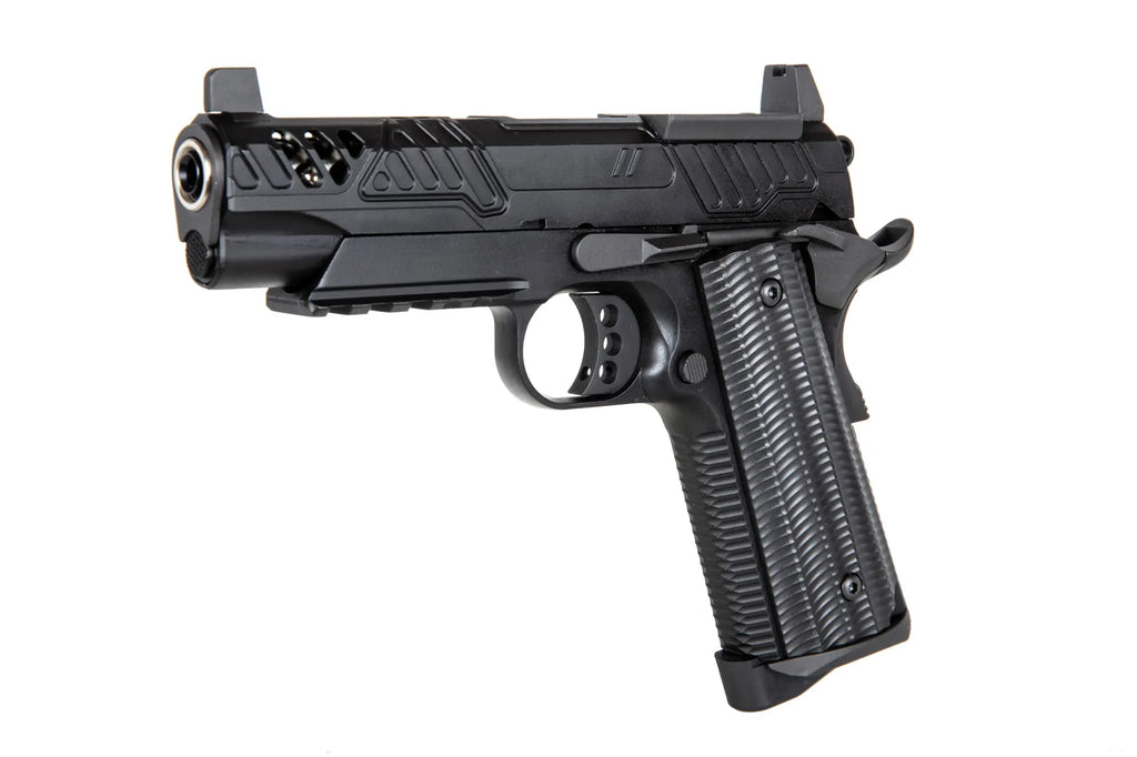 ASG PTS ZEV ED-Brown 1911 pistol (Standard Version) Black