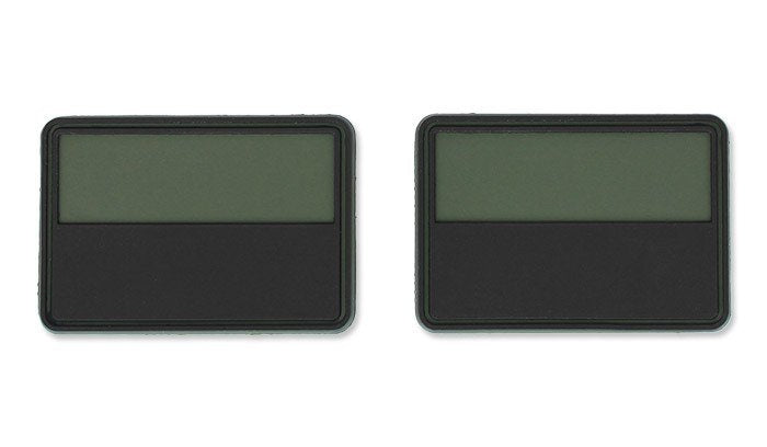 Helikon - PVC Patch - Polish Flag - Olive Green - 2pcs