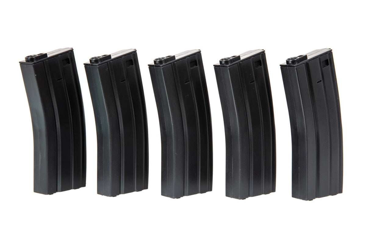 5pcs set - 100rd mid-cap magazine for M4/M16 - black