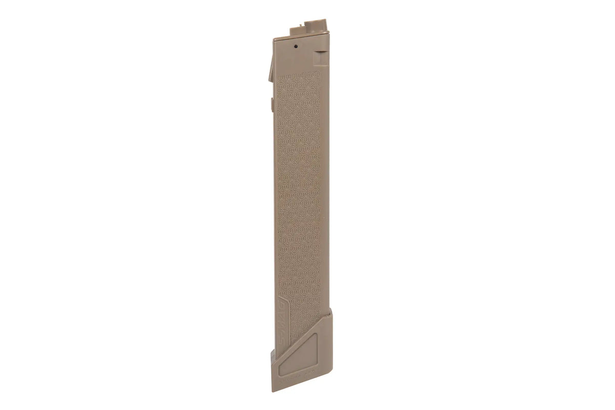 Hi-Cap 250-bullet magazine for SA- X 9mm Duo-system replicas Tan