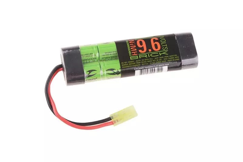 NiMH 9.6V 1600mAh battery - Flat Brick Mini