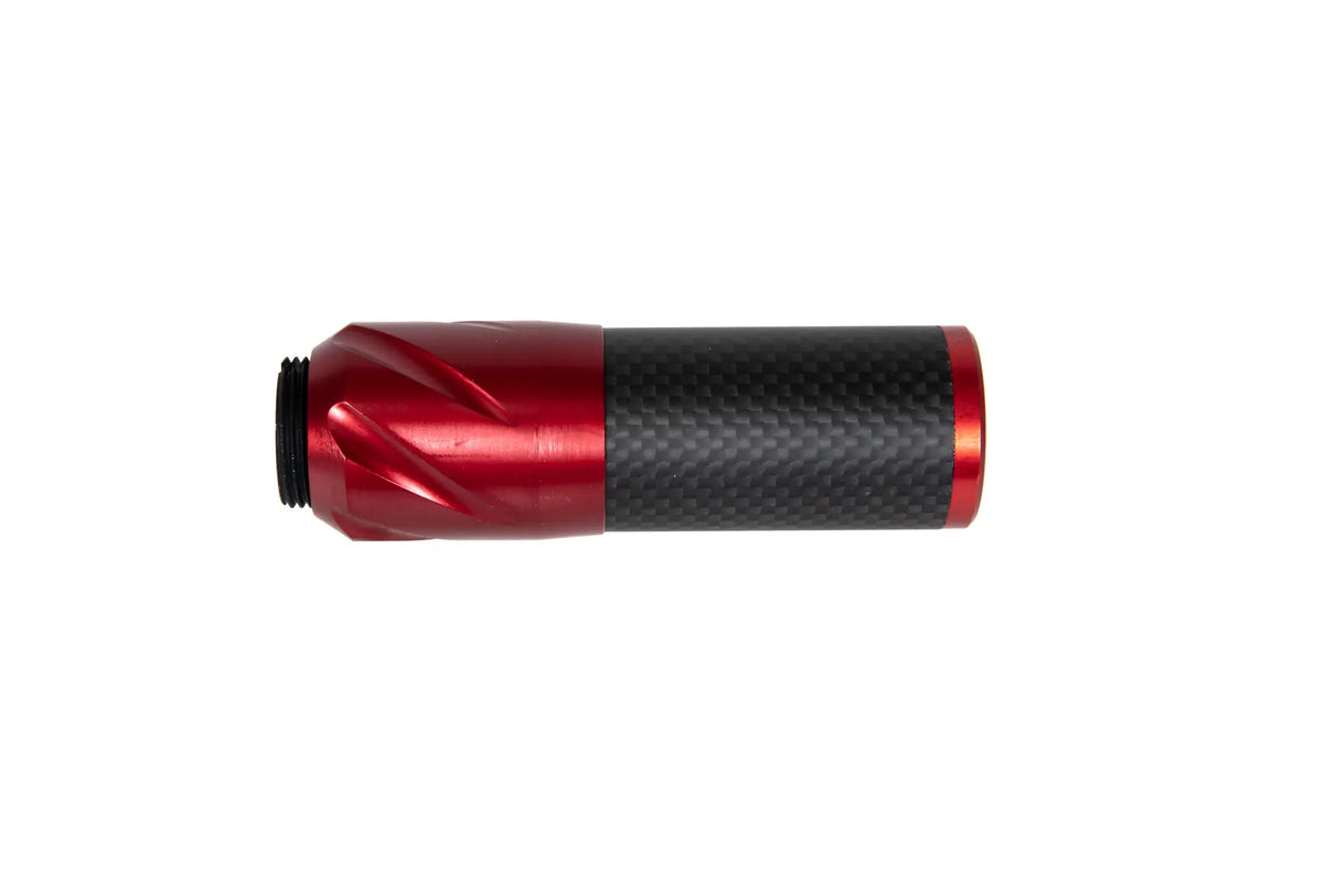Carbon Silencer DSL2 36x100mm - Red