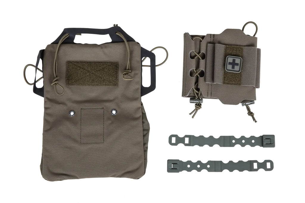Tactical first aid kit with Molle panel Wosport Ranger Green