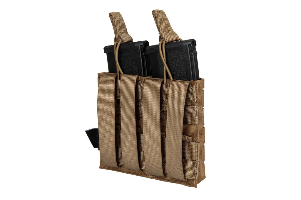 Double Laser-Cut MOLLE M4/M16 Magazine Pouch - Tan