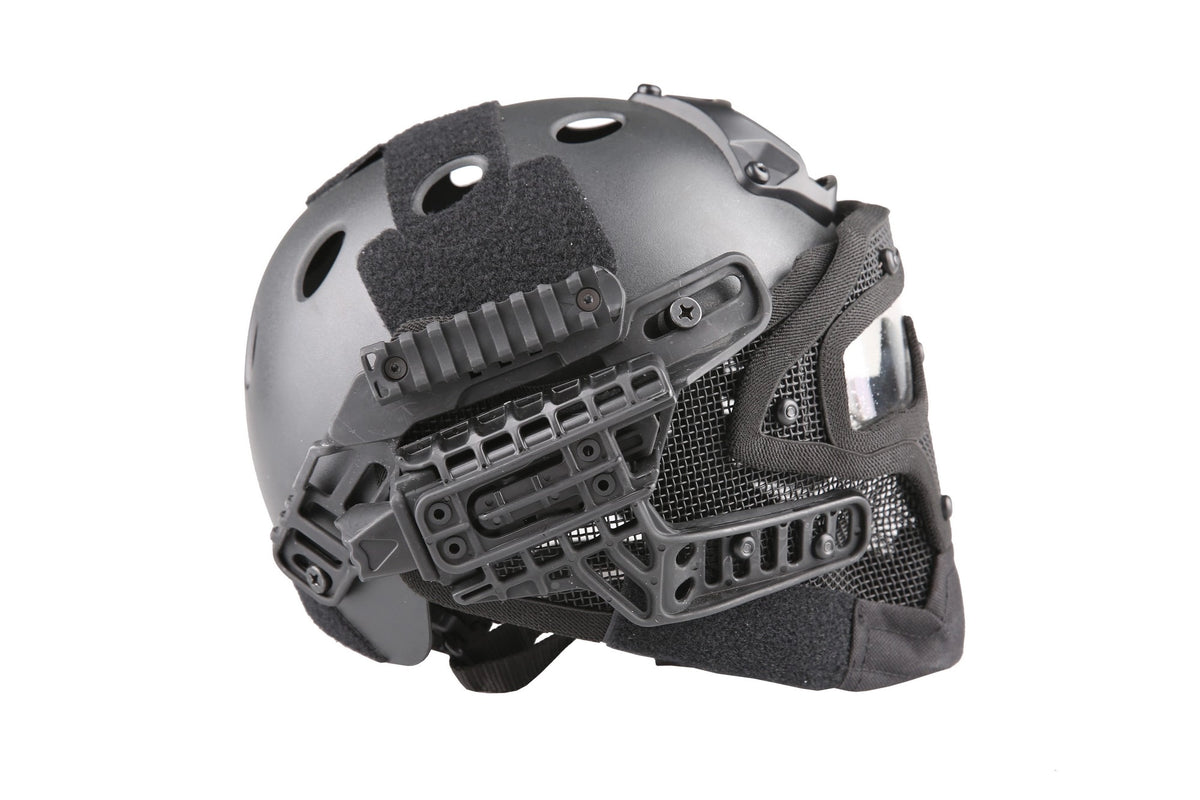 FAST PJ G4 System replica helmet with face shield - black