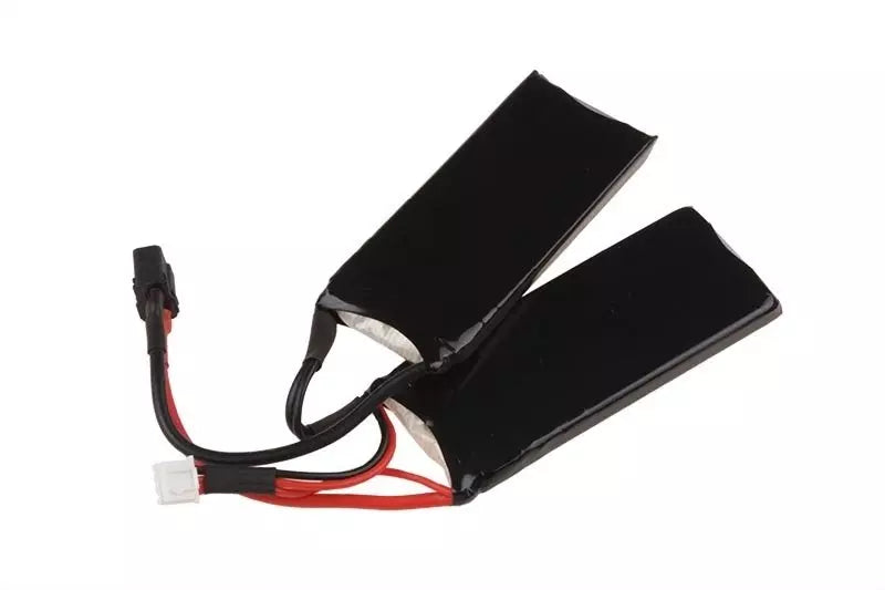 LiPo 7.4V 1500mAh 20/40C T-connect (DEANS) Battery - Butterfly Configuration