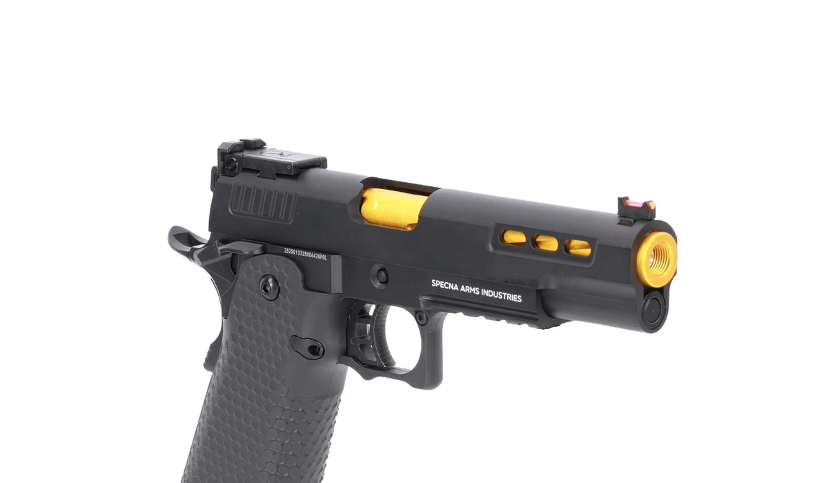 Specna Arms Hi-Capa SA-VGP06 VAPOR GBB Pistol - Black and Gold