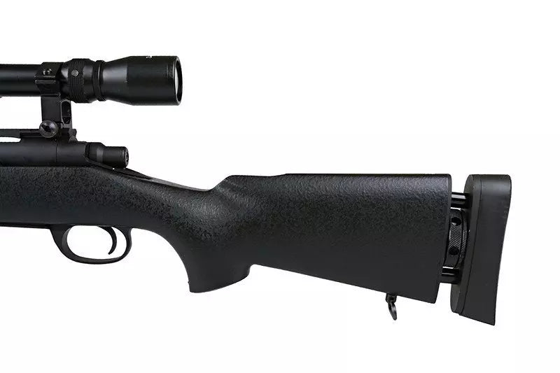 SW-04J Army sniper rifle replica (with scope and bipod) - black